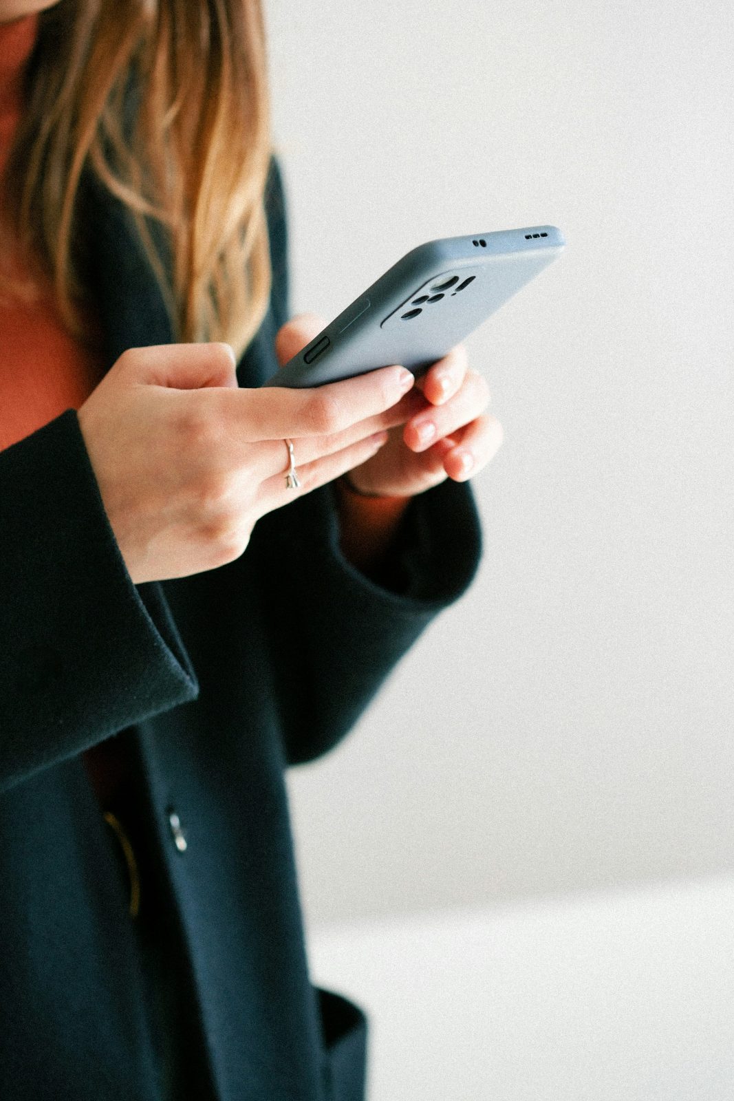 woman on mobile
